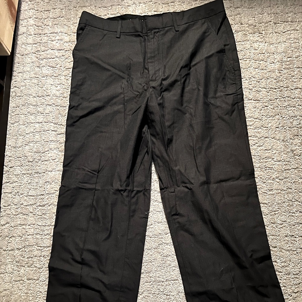 Dark Grey Banana Republic dress slacks.